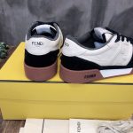 FENDI MATCH LOW-TOP SNEAKERS IN BLACK SUEDE – FDS005