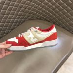 FENDI MATCH RED LEATHER LOW-TOPS SNEAKERS – FDS001