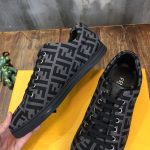 FENDI SNEAKERS GREY TECH FABRIC LOW TOP – FDS008