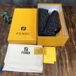 FENDI SNEAKERS GREY TECH FABRIC LOW TOP – FDS008