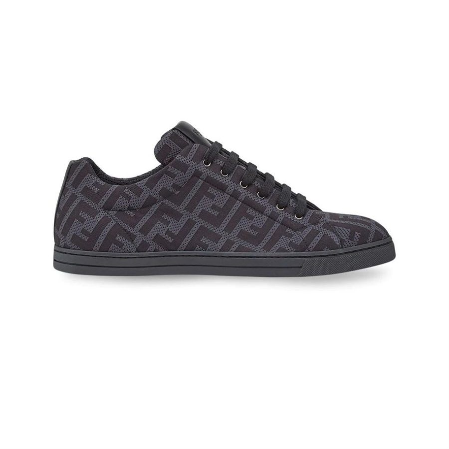 FENDI SNEAKERS GREY TECH FABRIC LOW TOP – FDS008