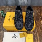 FENDI SNEAKERS GREY TECH FABRIC LOW TOP – FDS008