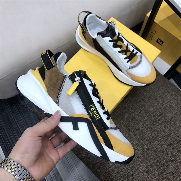 FENDY FLOW MULTICOLOUR NYLON LOW-TOP – FDS009