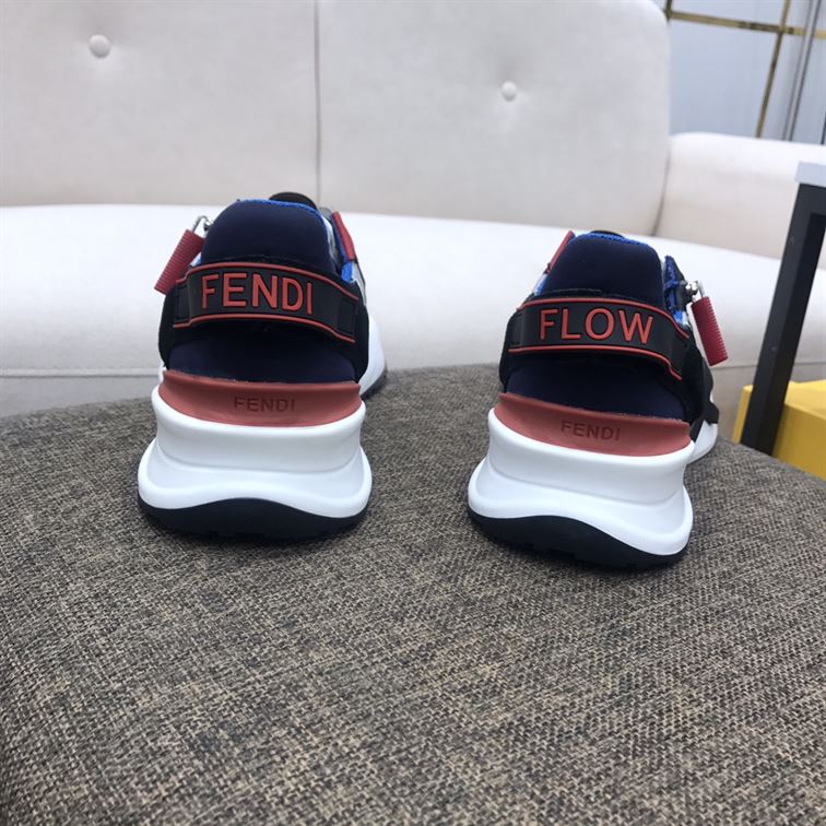 FENDY FLOW MULTICOLOUR NYLON LOW-TOP – FDS010