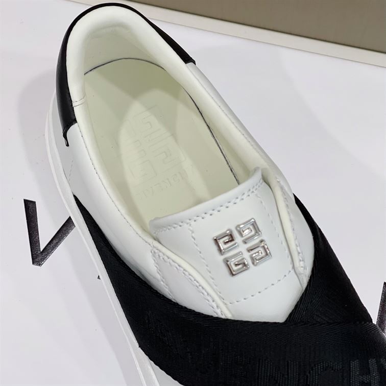 GIVENCHY CITY SPORT SNEAKERS IN LEATHER WITH DOUBLE WEBBING STRAP – GVC008
