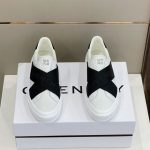 GIVENCHY CITY SPORT SNEAKERS IN LEATHER WITH DOUBLE WEBBING STRAP – GVC008