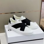 GIVENCHY CITY SPORT SNEAKERS IN LEATHER WITH DOUBLE WEBBING STRAP – GVC008