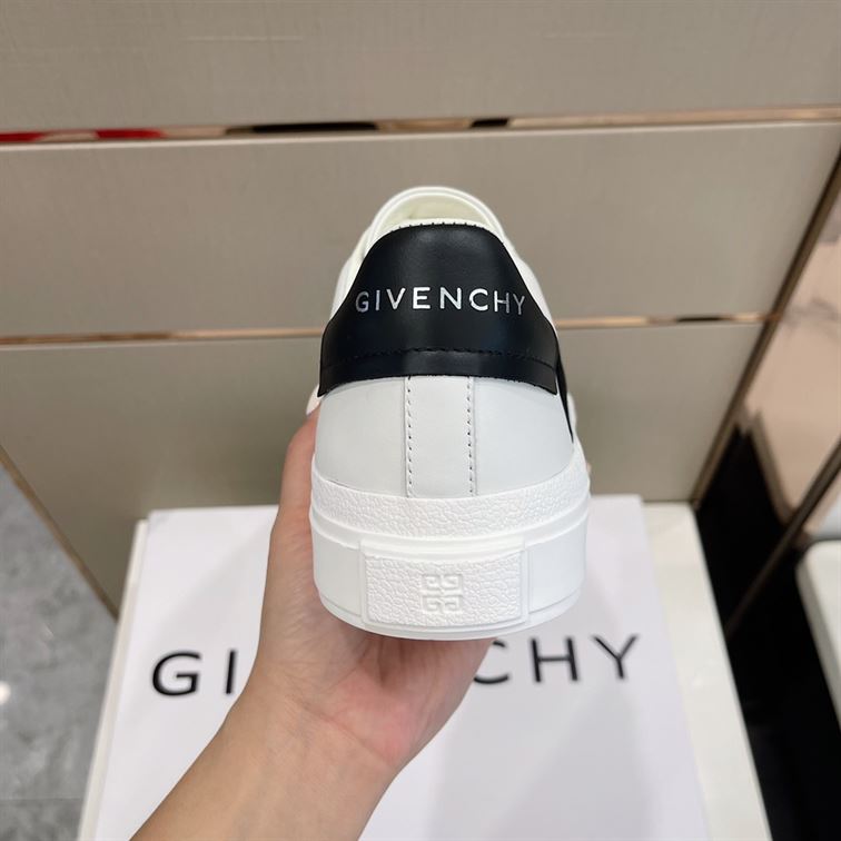 GIVENCHY CITY SPORT SNEAKERS IN LEATHER WITH DOUBLE WEBBING STRAP – GVC008