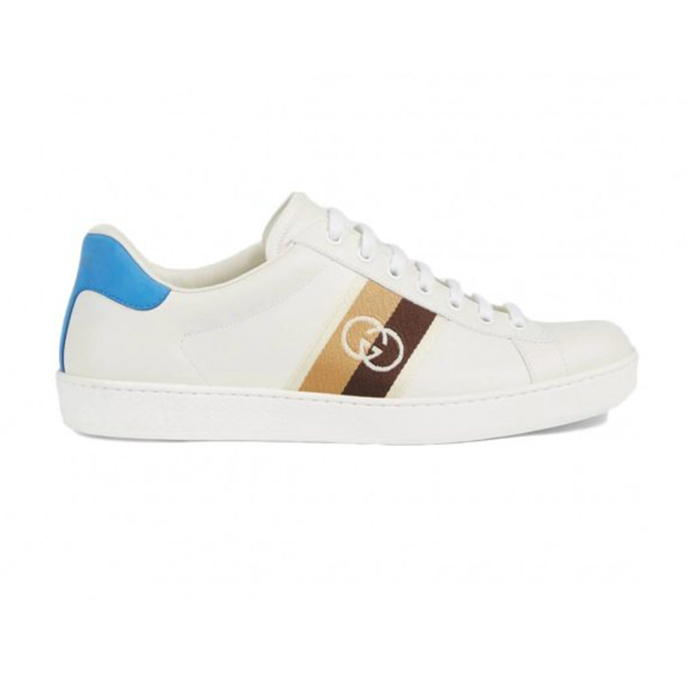 Gucci Ace Blue Interlocking Sneakers – GCC228