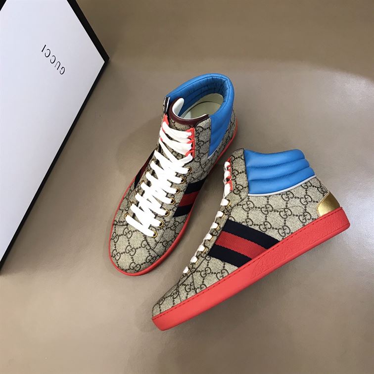 GUCCI ACE GG HIGH TOP SNEAKERS – GCC059