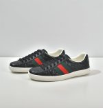 GUCCI ACE SIGNATURE SNEAKER BLACK – GCC028
