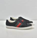 GUCCI ACE SIGNATURE SNEAKER BLACK – GCC028