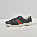 GUCCI ACE SIGNATURE SNEAKER BLACK – GCC028