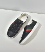 GUCCI ACE SIGNATURE SNEAKER BLACK – GCC028