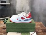 GUCCI BASKET SNEAKERS IN WHITE AND RED – GCC031