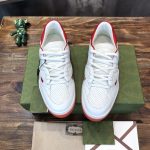 GUCCI BASKET SNEAKERS IN WHITE AND RED – GCC031