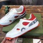 GUCCI BASKET SNEAKERS IN WHITE AND RED – GCC031