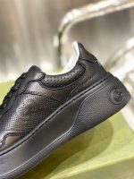 GUCCI MEN’S GG EMBOSSED SNEAKER BLACK LEATHER – GCC004