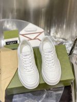 GUCCI MEN’S GG EMBOSSED SNEAKER WHITE LEATHER – GCC005