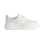 GUCCI MEN’S GG EMBOSSED SNEAKER WHITE LEATHER – GCC005