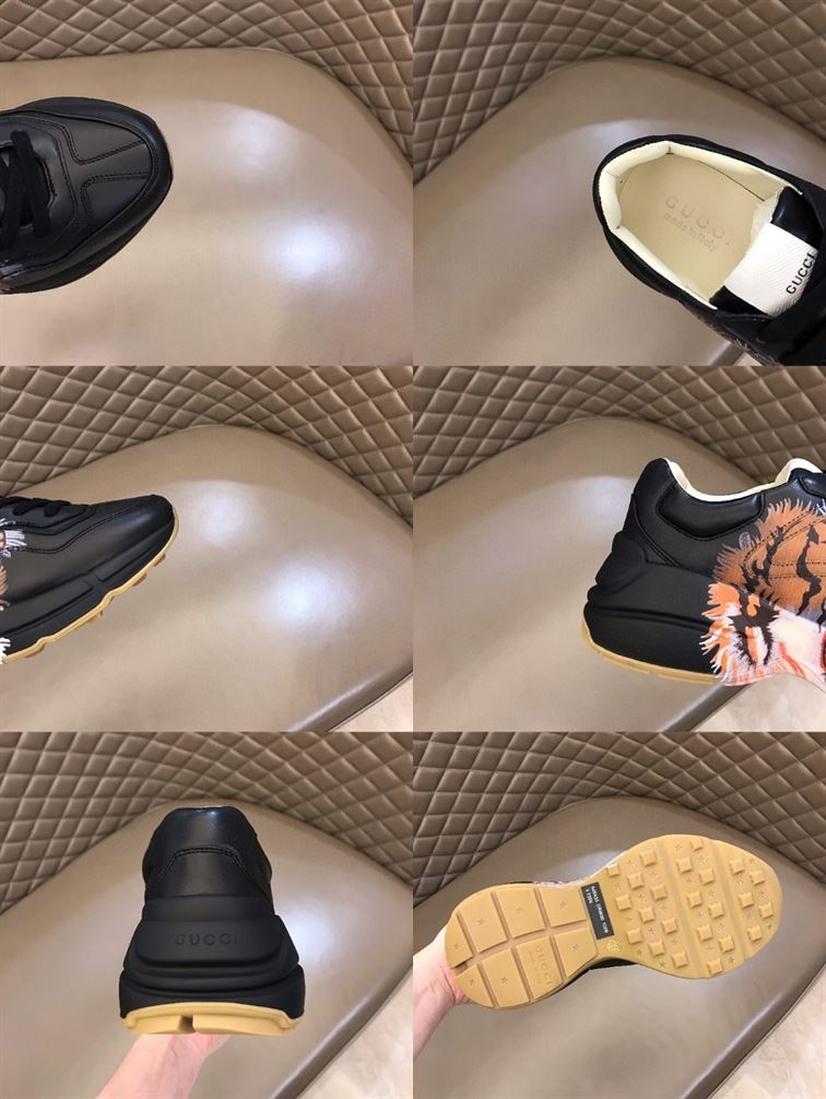 GUCCI RHYTON LEATHER SNEAKER WITH TIGER – GCC017