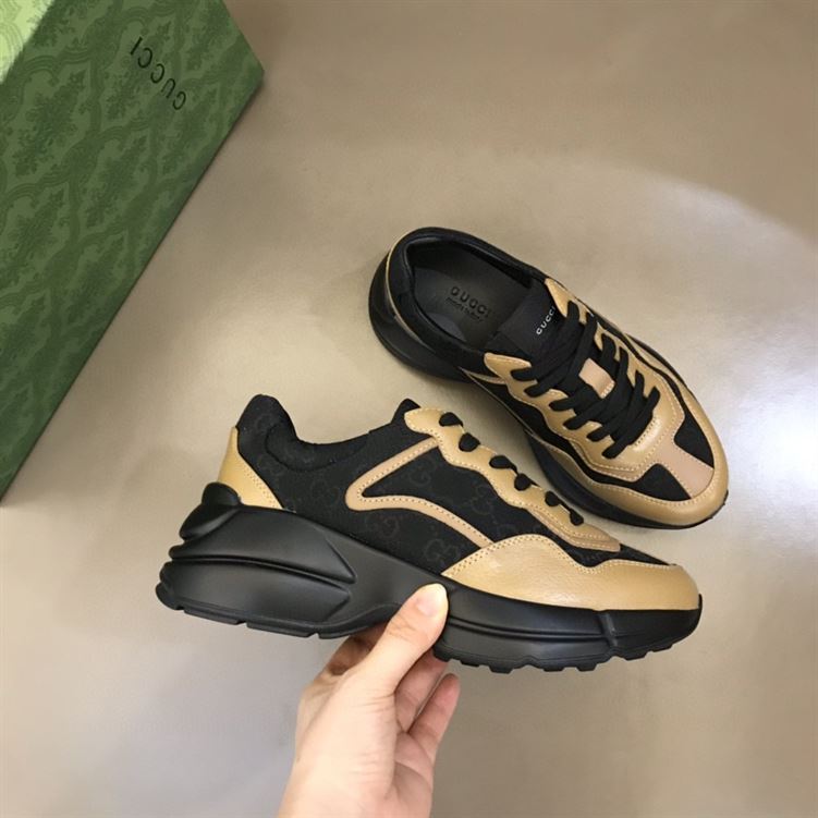 GUCCI RHYTON SNEAKER IN BROWN BLACK – GCC098
