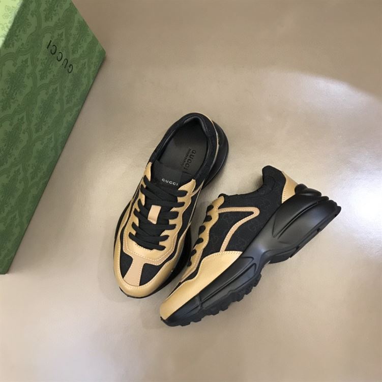 GUCCI RHYTON SNEAKER IN BROWN BLACK – GCC098