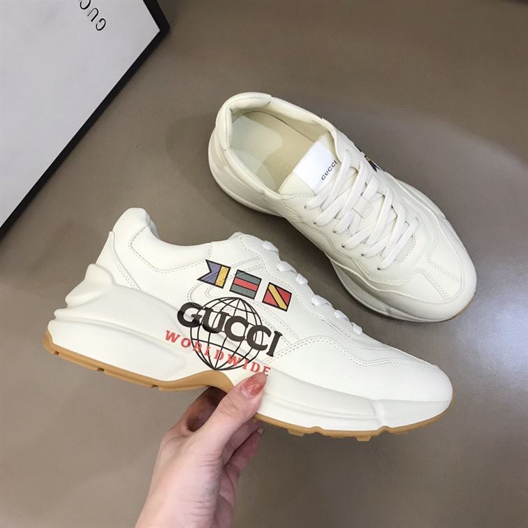 GUCCI RHYTON “WORLDWIDE” FLAG-PRINTED SNEAKER – GCC010