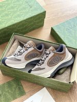 GUCCI RUN SNEAKER LIGHT GREY SUEDE – GCC115