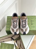 GUCCI RUN SNEAKER LIGHT GREY SUEDE – GCC115