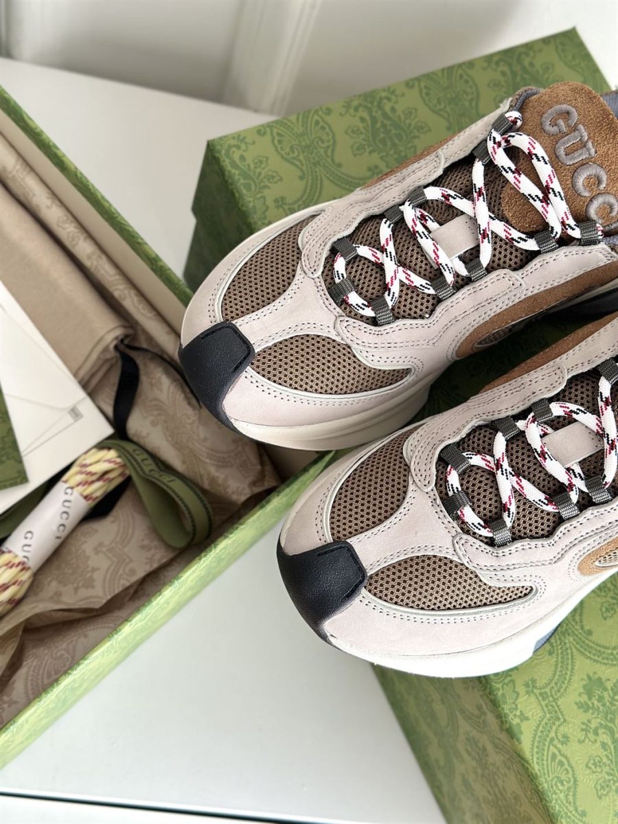 GUCCI RUN SNEAKER LIGHT GREY SUEDE – GCC115