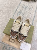 GUCCI SCREENER PYTHON-EMBOSSED LEATHER SNEAKER – GCC108
