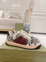 GUCCI SCREENER PYTHON-EMBOSSED LEATHER SNEAKER – GCC108