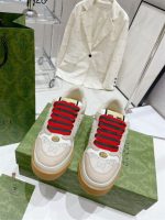 GUCCI SCREENER SNEAKERS IN GG LUREX AND NABUK – GCC123