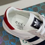 GUCCI X ADIDAS GAZELLE LOW-TOP SNEAKERS IN WHITE – GCC030