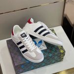 GUCCI X ADIDAS GAZELLE LOW-TOP SNEAKERS IN WHITE – GCC030