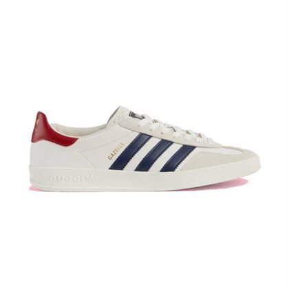 GUCCI X ADIDAS GAZELLE LOW-TOP SNEAKERS IN WHITE – GCC030