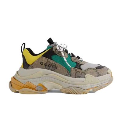 GUCCI X BALENCIAGA THE HACKER PROJECT TRIPLE S BEIGE GREEN YELLOW – GCC074