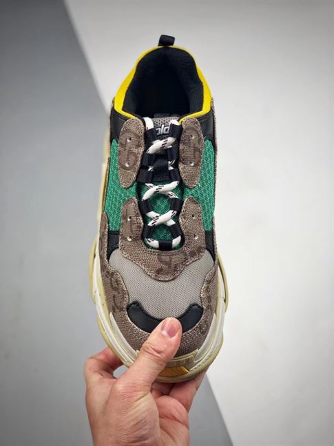 GUCCI X BALENCIAGA THE HACKER PROJECT TRIPLE S BEIGE GREEN YELLOW – GCC074