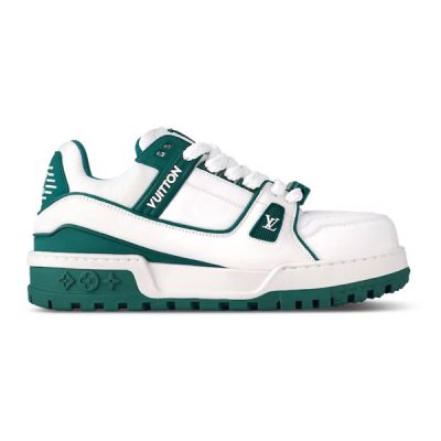LOUIS VUITTON LV TRAINER MAXI SNEAKER WHITE GREEN – LVS191