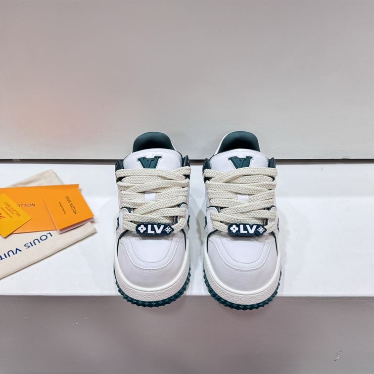 LOUIS VUITTON LV TRAINER MAXI SNEAKER WHITE GREEN – LVS191