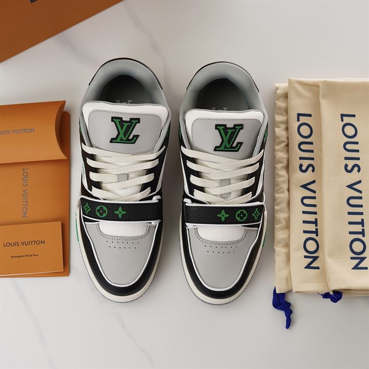 LOUIS VUITTON LV TRAINER SNEAKER GREEN – LVS181