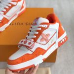LOUIS VUITTON TRAINER MONOGRAM DENIM ORANGE – LVS012