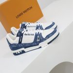 LOUIS VUITTON TRAINER MONOGRAM DENIM WHITE BLUE – LVS006