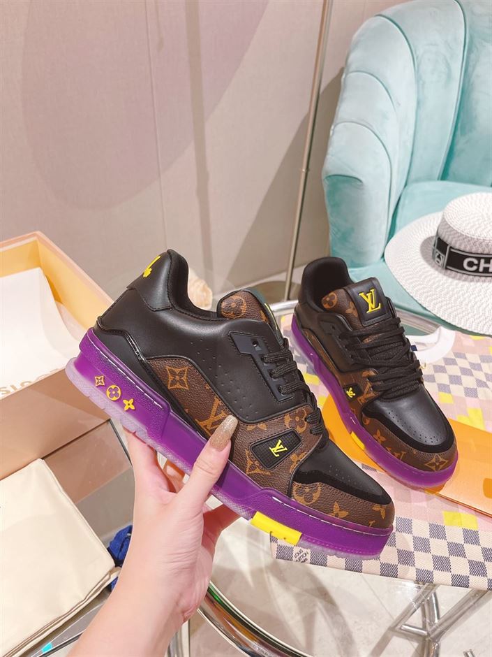 LOUIS VUITTON TRAINER MONOGRAM PURPLE – LVS130