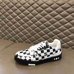 LOUIS VUITTON TRAINER SNEAKER BLACK WHITE DAMIER – LVS046