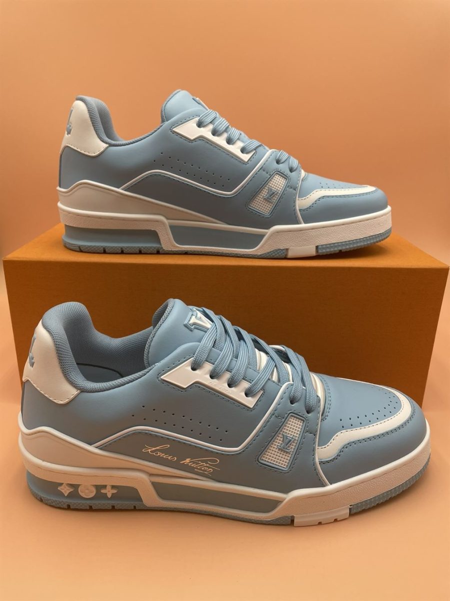 LOUIS VUITTON TRAINER SNEAKER BLUE – LVS125