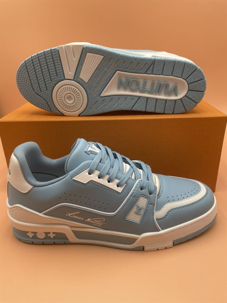 LOUIS VUITTON TRAINER SNEAKER BLUE – LVS125