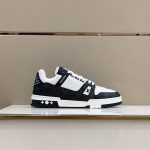 LOUIS VUITTON TRAINER WHITE BLACK WHITE – LVS018