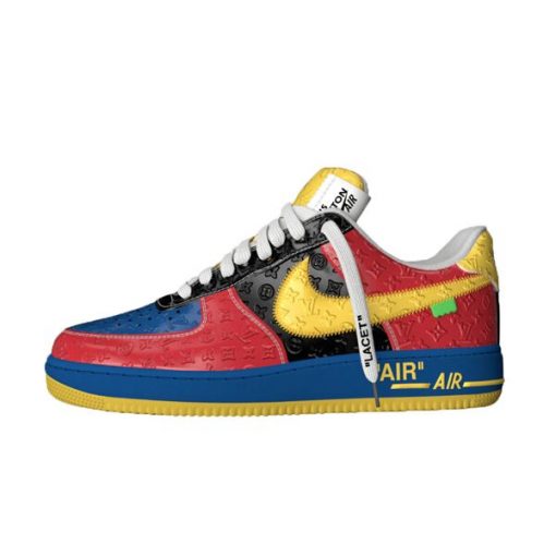 LOUIS VUITTON X NIKE AIR FORCE 1 LOW-TOP SNEAKERS IN MULTICOLOR – LVS118